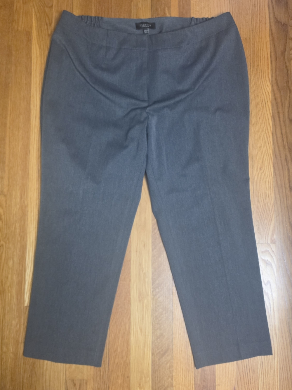 Talbots Women's Charcoal Straight-Leg Trousers Size 20 Petite